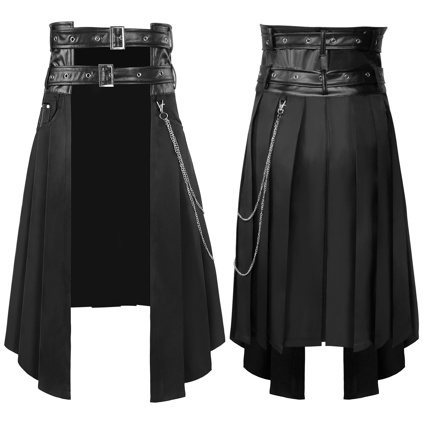 Gothic Dark Men's Skirt Pants  - đánh giá và giá Ethnic Fashion Wear
