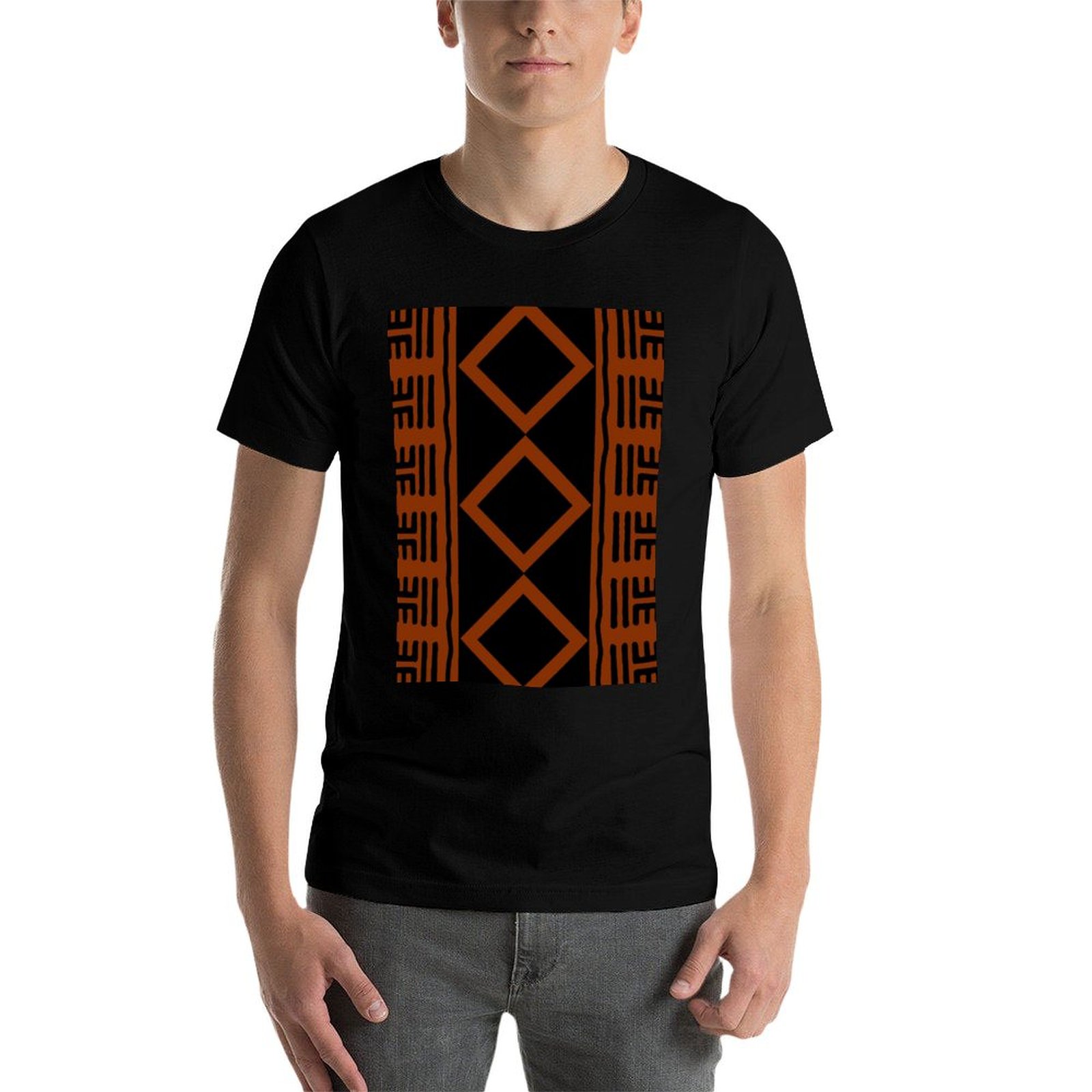 Rust Colored African Mudcloth  - đánh giá và giá Mudcloth Print Top