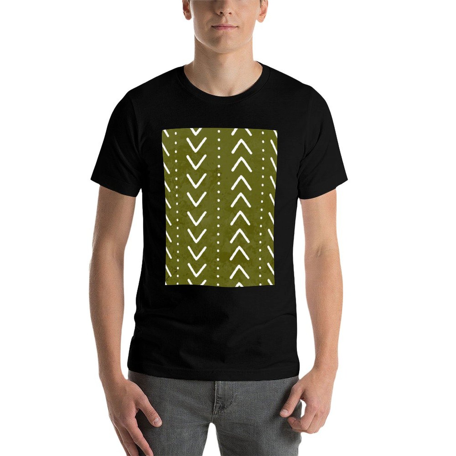 Olive Green Mudcloth Arrows Pa - đánh giá và giá Mudcloth Print Top