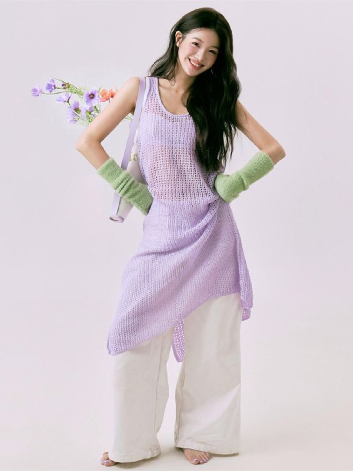 Romantic Spring  Flower Print  - đánh giá và giá Ethnic Fashion Photography