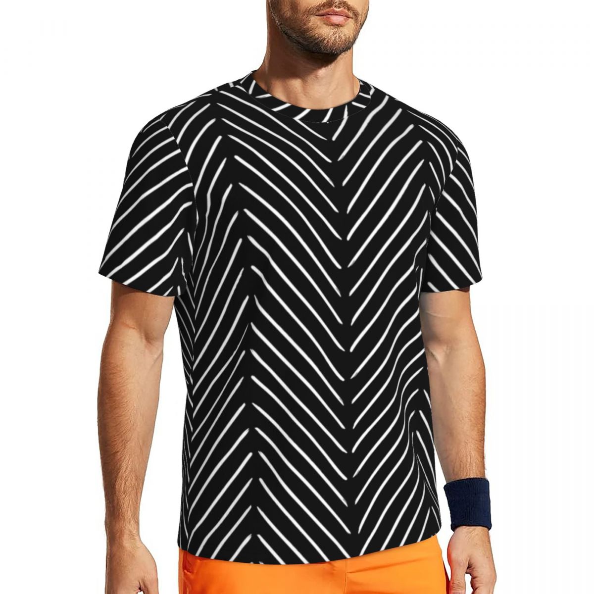 Sportswear T-Shirt Male Retro  - đánh giá và giá Mudcloth Print Top