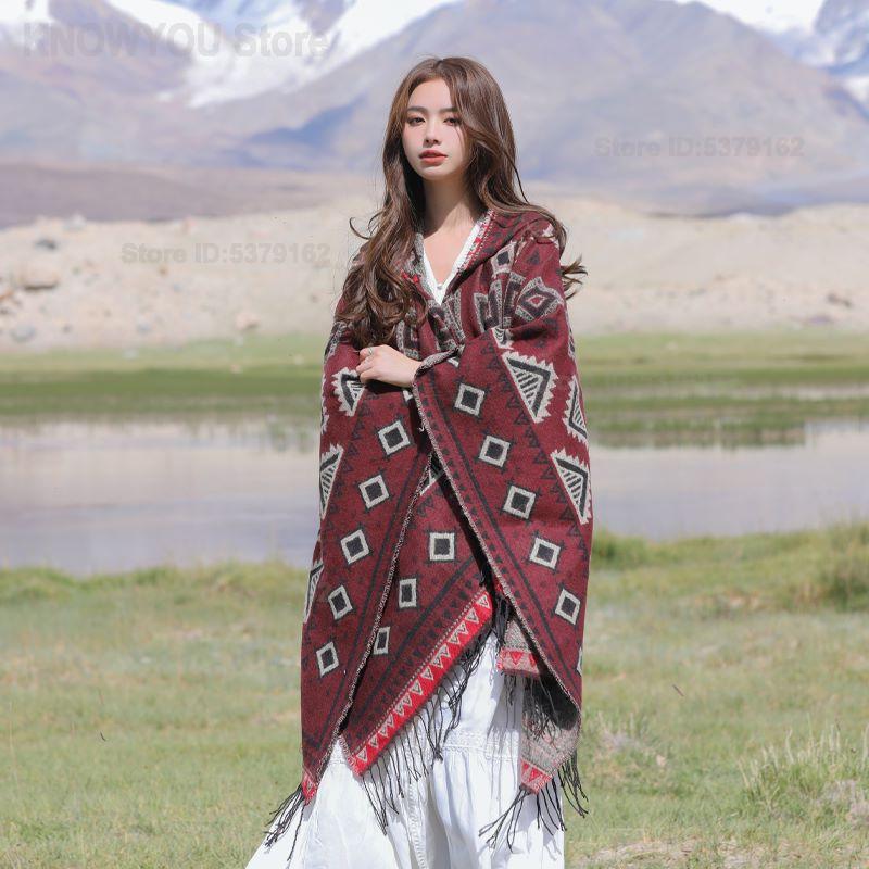 Women's Ethnic Style Hooded Cl - đánh giá và giá Ethnic Fashion Photography