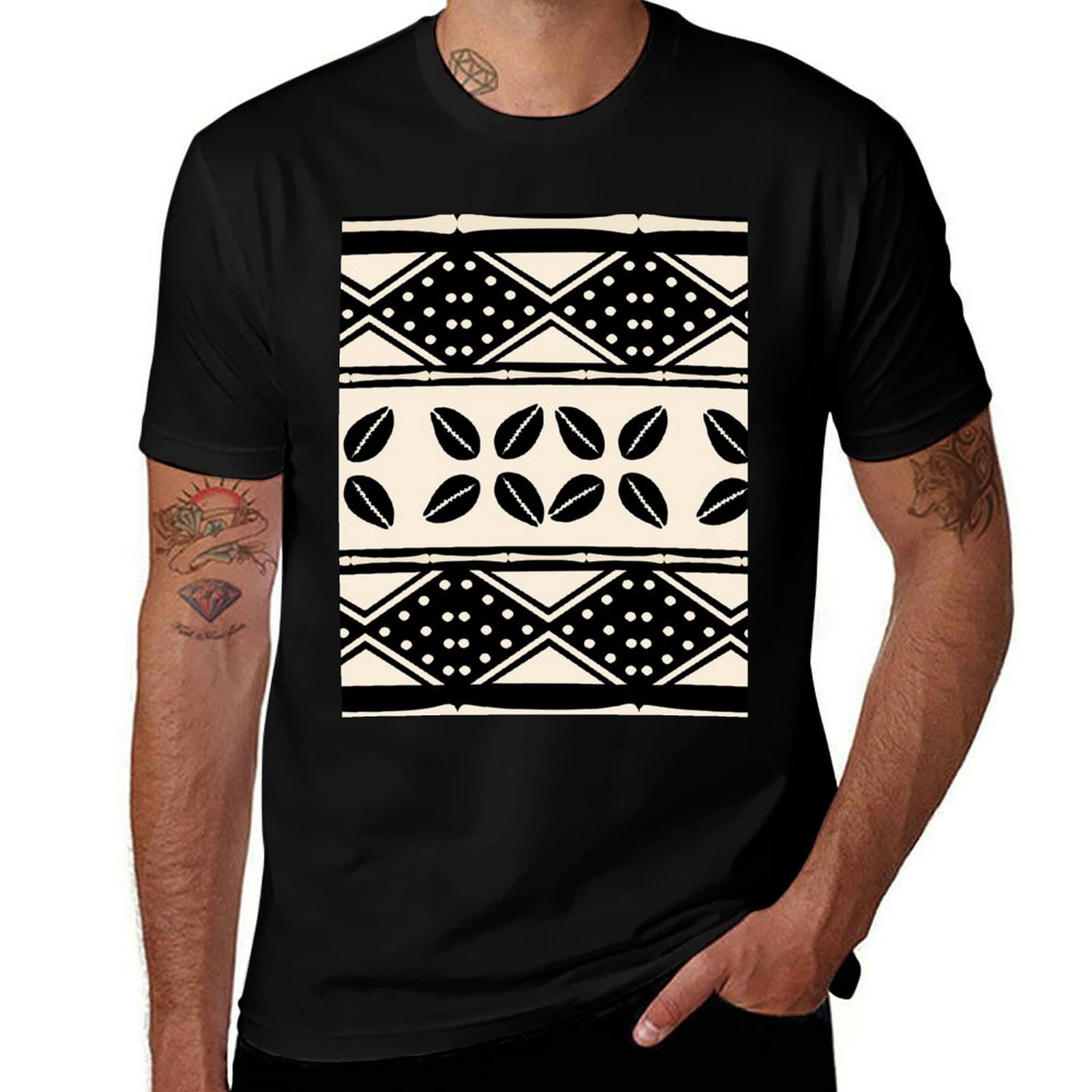 African abstract mud cloth pat - đánh giá và giá Mudcloth Print Top