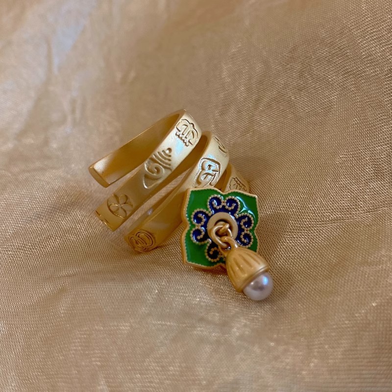 New in Charm Green Enamel Flow - đánh giá và giá Ethnic Fashion Wear