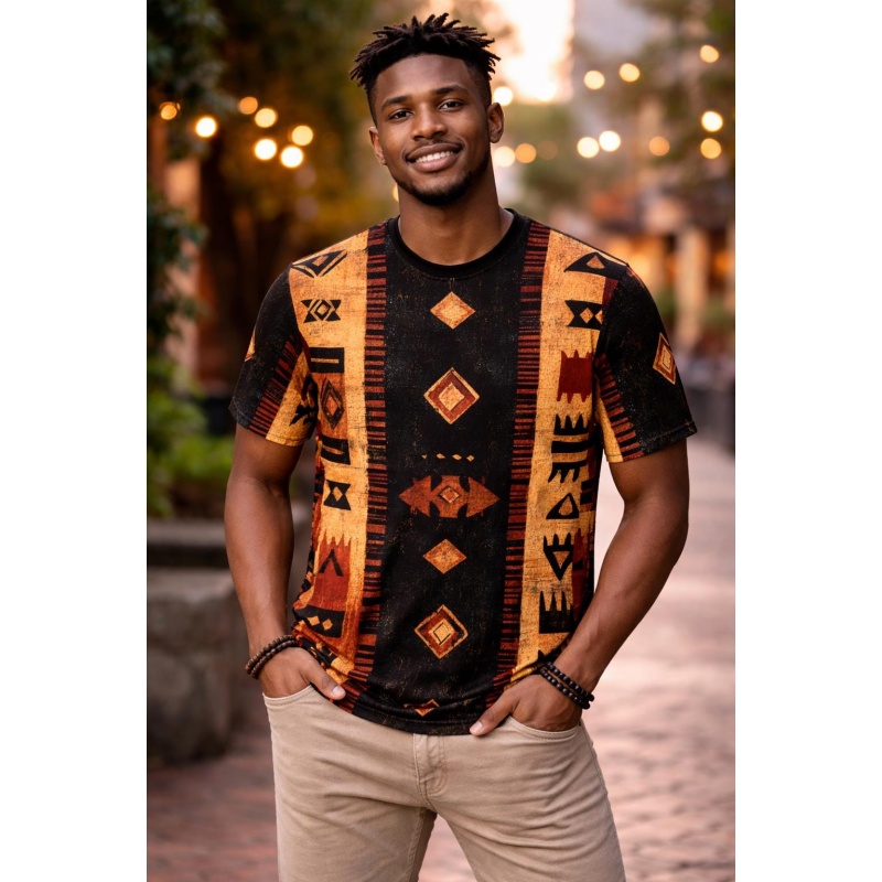 Tribal African Mudcloth Patter - đánh giá và giá Mudcloth Print Top