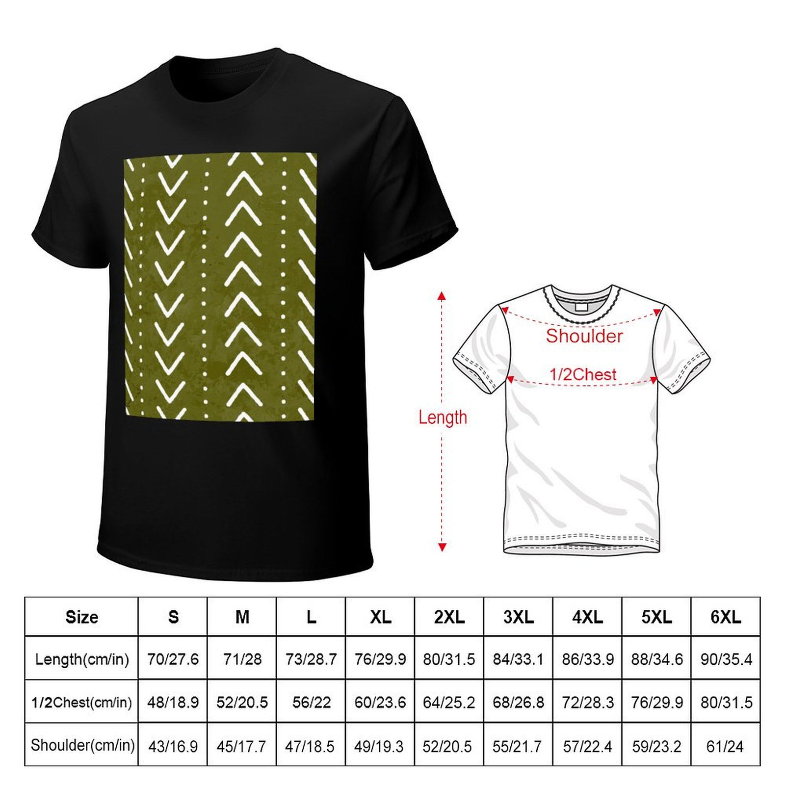Olive Green Mudcloth Arrows Pa - đánh giá và giá Mudcloth Print Top