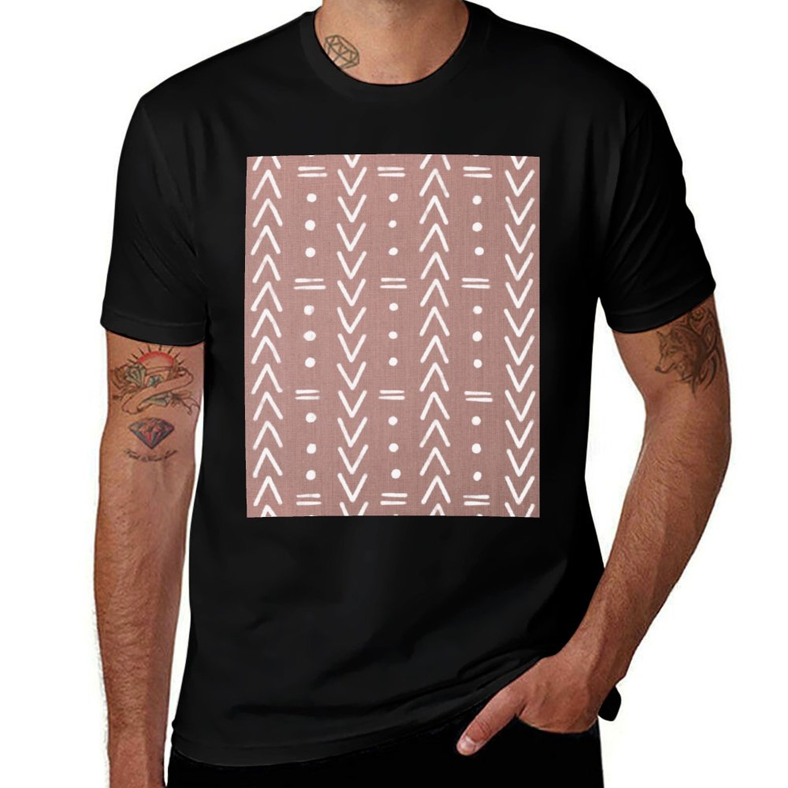 Mudcloth White Geometric Shape - đánh giá và giá Mudcloth Print Top