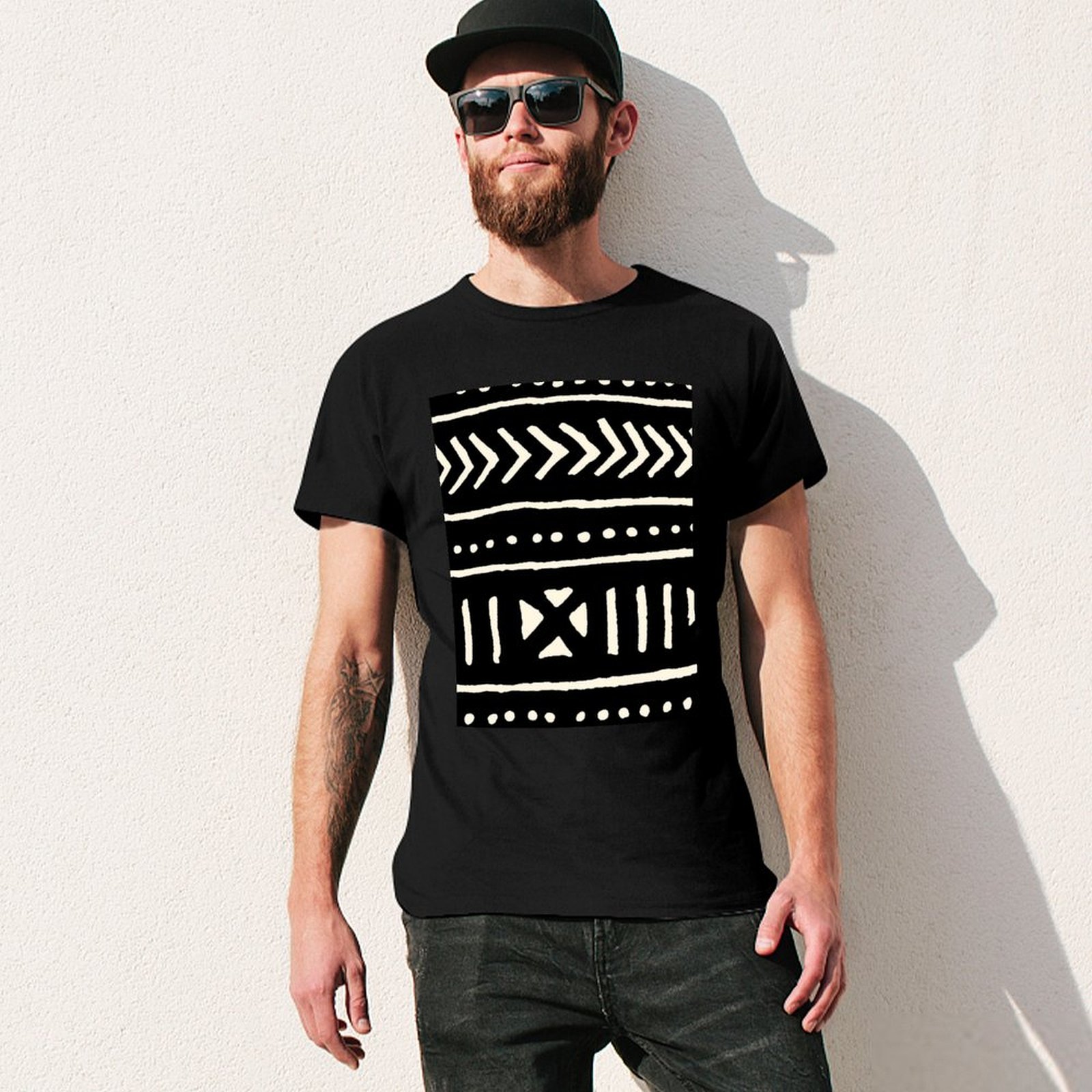 african mud cloth black and wh - đánh giá và giá Mudcloth Print Top