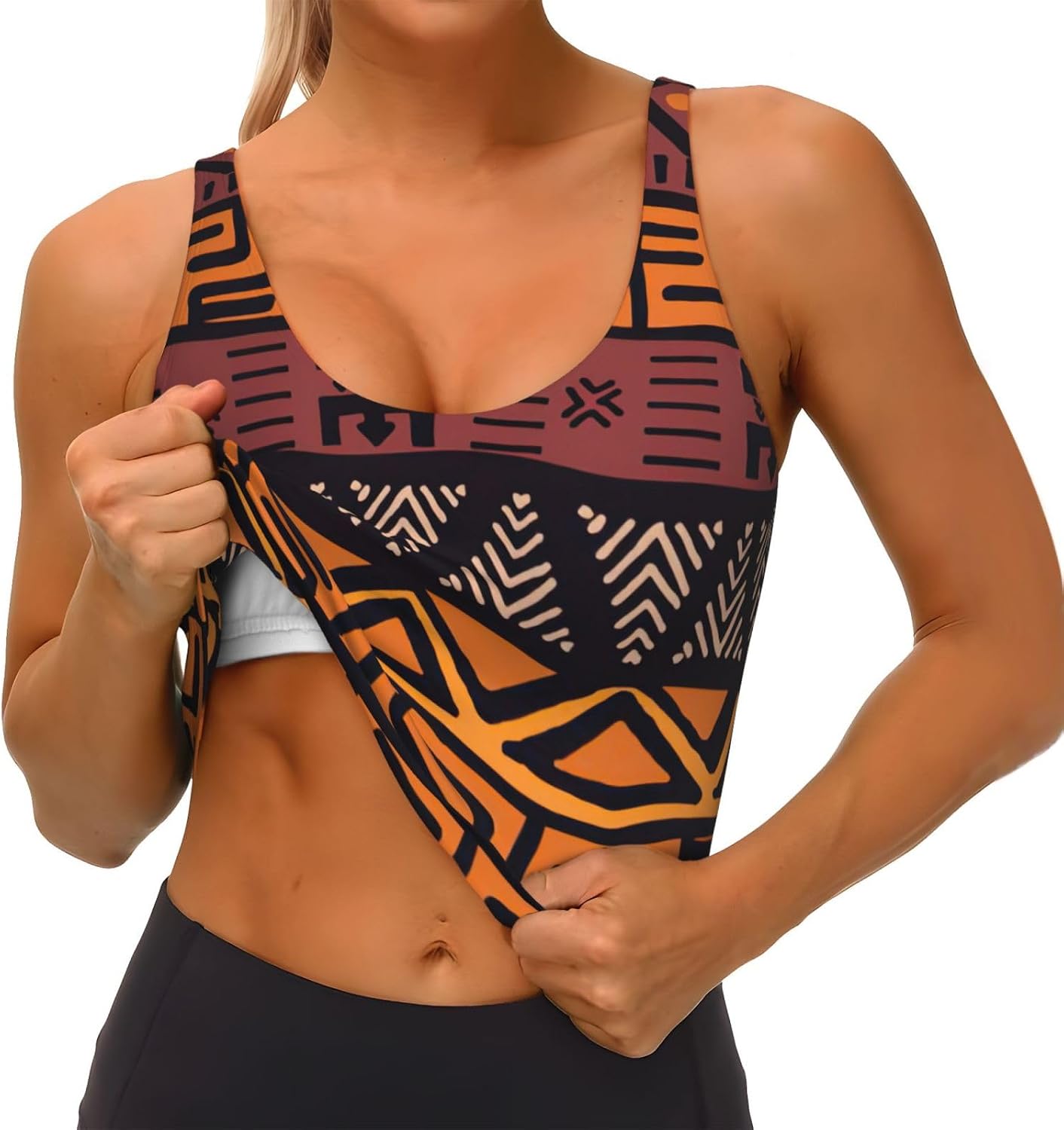 African Mud Cloth Tribal Print - đánh giá và giá Mudcloth Print Top