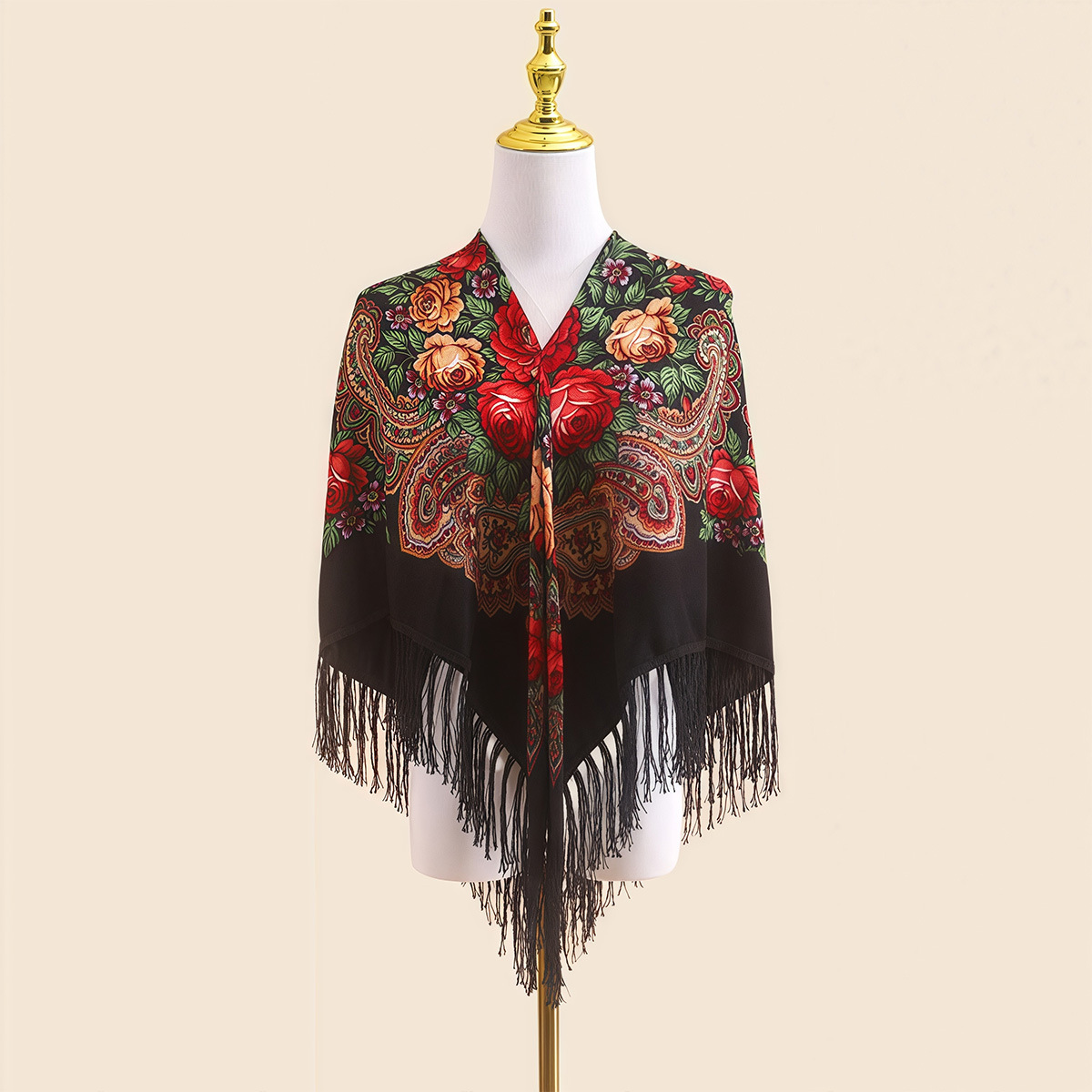 110cm  Russian Ethnic Shawl fo - đánh giá và giá Go Ethnic Fashion